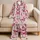 Butterfly Motifs For Cozy At-Home Lounging And Sweet Sleep For Women Every Night Satin Pajamas Set - 5