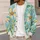 Blue Butterfly and Wildflower Garden for Relaxed Everyday Spring Style for Women All-over Print Knitted Cardigan - 5