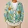 Blue Butterfly and Wildflower Garden for Relaxed Everyday Spring Style for Women All-over Print Knitted Cardigan - 6