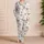 Heart Doodle Hearts For Cozy Valentine Evenings, Soft Romantic Gift For Girls At Home Satin Pajamas Set - 4