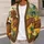 Brown Dachshund Garden Scene for Cozy Everyday Layering and Dog Lover Style All-over Print Knitted Cardigan - 5
