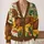 Brown Dachshund Garden Scene for Cozy Everyday Layering and Dog Lover Style All-over Print Knitted Cardigan - 2