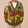 Brown Dachshund Garden Scene for Cozy Everyday Layering and Dog Lover Style All-over Print Knitted Cardigan - 6