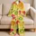 Watercolor Citrus Slice Summer Evenings Gift for Fruit Lovers and Vacation Days Satin Pajamas Set - 5