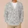 White Floral Sprigs for Soft Garden Days and Relaxed Everyday Layering All-over Print Knitted Cardigan - 6