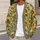 Golden Sunflower Blooms for Relaxed Everyday Country Style All-over Print Knitted Cardigan - 5