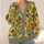 Golden Sunflower Blooms for Relaxed Everyday Country Style All-over Print Knitted Cardigan - 4