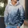 Icy Blue Winter Forest and Snowy Evergreen for Quiet Nature Escapes All-over Print Hoodie (Lightweight) - 5