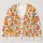 Watercolor Halloween Pumpkins and Bats for Cozy Autumn Evenings and Festive Fall Style All-over Print Knitted Cardigan - 1