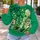 Lucky Girl Era Shamrock Collage for St Patrick’s Day Gifts and Irish Holiday Style All-over Print Knitted Sweater - 5