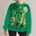 Lucky Girl Era Shamrock Collage for St Patrick’s Day Gifts and Irish Holiday Style All-over Print Knitted Sweater - 1