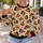 Playful Pumpkin Cats and Bats for Autumn Halloween Parties and Seasonal Outings All-over Print Knitted Sweater - 5
