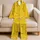 Cheerful Duck Motif for Cozy Summer Nights, Lounging, and Gift Giving at Home Daily Satin Pajamas Set - 5