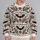 Gothic Bat Rose Heart Motifs for Halloween Parties and Dark Romantic Everyday Style All-over Print Knitted Sweater - 2