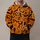 Pumpkin Orange Halloween Bats And Spiderwebs For Festive Autumn Nights All-over Print Hoodie (Lightweight) - 1