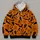 Pumpkin Orange Halloween Bats And Spiderwebs For Festive Autumn Nights All-over Print Hoodie (Lightweight) - 4