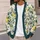 Lemon Bluebird Garden Motifs For Relaxed Summer Layering And Weekend Strolls Outdoors All-over Print Knitted Cardigan - 5