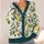 Lemon Bluebird Garden Motifs For Relaxed Summer Layering And Weekend Strolls Outdoors All-over Print Knitted Cardigan - 4