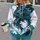 Teal Dragon Artwork for Fitness and Running, Bold Style for Mythical Creature Fans All-over Print Hoodie (Lightweight) - 2