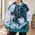 Teal Dragon Artwork for Fitness and Running, Bold Style for Mythical Creature Fans All-over Print Hoodie (Lightweight) - 6