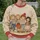 Storybook Children and Paper Keepsakes for Cozy Everyday Outings and Creative Souls All-over Print Knitted Sweater - 6