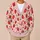 Strawberry Heart Romance For Beach Days And Date Nights Women's Summer Wardrobe All-over Print Knitted Cardigan - 6