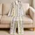Ivory Boho Floral Summer Loungewear For Relaxed Evenings, Travel, And Gift Giving Satin Pajamas Set - 5