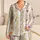 Ivory Boho Floral Summer Loungewear For Relaxed Evenings, Travel, And Gift Giving Satin Pajamas Set - 1