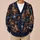 Black Cats And Jack-O-Lantern Haunted Houses For Cozy Halloween Evenings, Women's Fall All-over Print Knitted Cardigan - 6