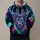 Neon Stag Antlers for Hiking, Hunting, and Bold Outdoor Style All-over Print Hoodie (Lightweight) - 1