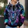 Neon Stag Antlers for Hiking, Hunting, and Bold Outdoor Style All-over Print Hoodie (Lightweight) - 5