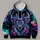 Neon Stag Antlers for Hiking, Hunting, and Bold Outdoor Style All-over Print Hoodie (Lightweight) - 4