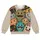 Whimsical Furry Monster Faces for Cozy Autumn Outings and Playful Everyday Style All-over Print Knitted Sweater - 4