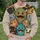 Whimsical Furry Monster Faces for Cozy Autumn Outings and Playful Everyday Style All-over Print Knitted Sweater - 6
