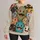 Whimsical Furry Monster Faces for Cozy Autumn Outings and Playful Everyday Style All-over Print Knitted Sweater - 1
