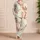 Cute Giraffe Bow Ivory Cozy Bedtime Style For Relaxed Evenings And Sweet Gifting Satin Pajamas Set - 4