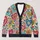 Colorful Heart Motif Boho Style For Women At Spring Beach Trips And Romantic Getaways All-over Print Knitted Cardigan - 1