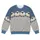 Cream Sheep Under a Blue Sky for Cozy Countryside Weekends and Casual Days All-over Print Knitted Sweater - 4