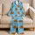 Sky Blue Basketball Motif for Game Nights, Training Days, and Casual Comfort All Day Satin Pajamas Set - 5