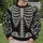 Silver Skeleton Bones for Halloween Parties and Bold Dark Seasonal Streetwear Style All-over Print Knitted Sweater - 6