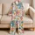 Cute Bunny Street-Art Look for Cozy Nights, Sleepovers, and Everyday Gifts for Women Satin Pajamas Set - 5
