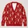 Red Deer Motif Holiday Charm for Cozy Winter Gatherings and Casual Festive Style All-over Print Knitted Cardigan - 1
