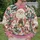 Whimsical Santa, Rose And Evergreen Christmas Celebration For Cozy Holiday Gatherings All-over Print Knitted Sweater - 6