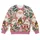 Whimsical Santa, Rose And Evergreen Christmas Celebration For Cozy Holiday Gatherings All-over Print Knitted Sweater - 4