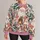 Whimsical Santa, Rose And Evergreen Christmas Celebration For Cozy Holiday Gatherings All-over Print Knitted Sweater - 1