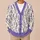 Lavender Wildflower Sprigs for Relaxed Autumn Layering and Everyday Women's Style All-over Print Knitted Cardigan - 6