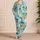 Aqua Pineapple Sunglasses Tropical Resort Gift For Summer Getaways And Beach Vacations Satin Pajamas Set - 4