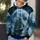 Solitary Sailing Ship Beneath a Moonlit Sky for Quiet Coastal Nights and Ocean Dreamers All-over Print Hoodie (Lightweight) - 5