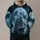 Solitary Sailing Ship Beneath a Moonlit Sky for Quiet Coastal Nights and Ocean Dreamers All-over Print Hoodie (Lightweight) - 1