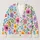 Colorful Floral Butterfly Motifs for Joyful Everyday Layering and Bright Spring Outings All-over Print Knitted Cardigan - 1